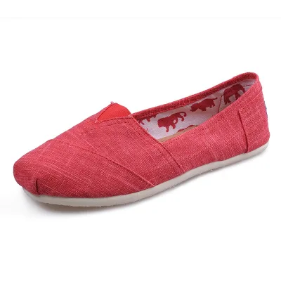 European American Style Thomas Slip on Canvas Shoes OEM Wholesale Casual Flat Espadrilles Cloth Shoes