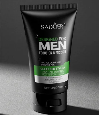 Natural Face Care Cleansing Pores Men's Face Wash Foam Face Wash Anti Acne Oil-controlling Facial Cleanser for Men
