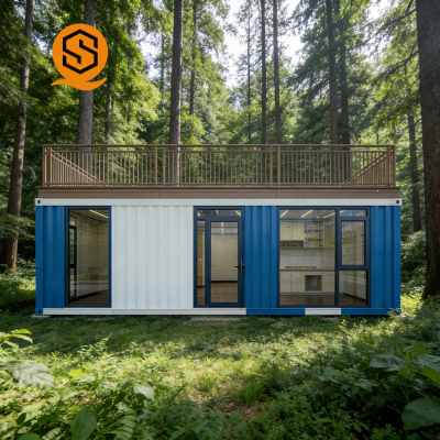 20-Foot Container Tea Room Mobile Leisure Space Temporary Service Point for Tourist Attractions