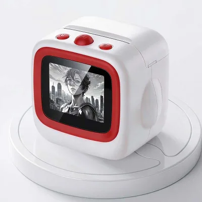 AI Kids' Printer Instant Photo Printing with AI Imaging DIY Doodling and Educational Toy Gift