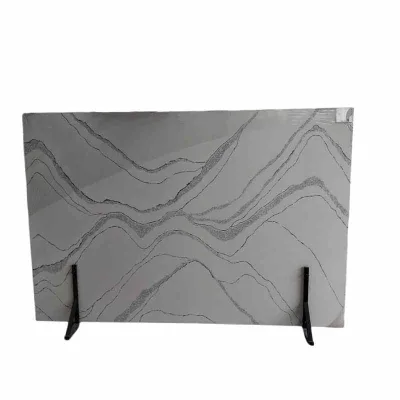 Modern Luxury 18mm Thick Beige Quartz Tile Dreamy Marble Composite Kitchen Countertop Island Garden Burning Kitchen Features