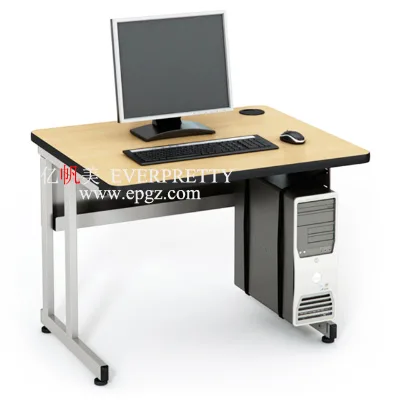 Latest Design School Lab Computer Wooden Table with CPU Holder School Table Design for University