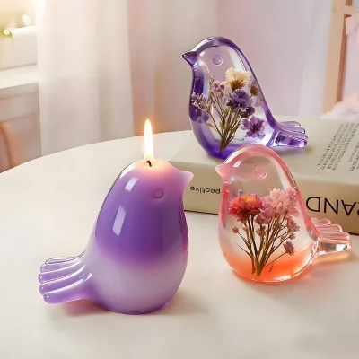 DIY three-dimensional cute bird crystal glue mirror surface silicone mold