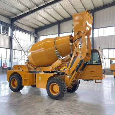 3.5 Cubic Self Feeding Concrete Mixer With 0.65m³ Hydraulic Loading Bucket