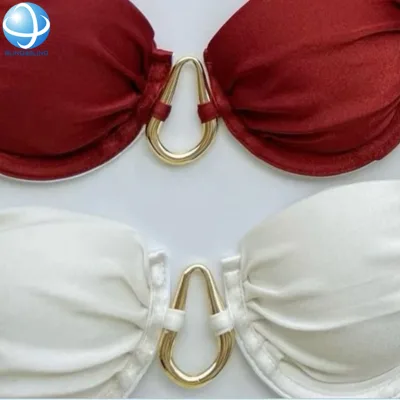 Rustproof Hardware Irregular Gold Bikini Buckle for Women Swimsuits Bra Thong Buckle Rings Alloy Accessories Swimwear Connector
