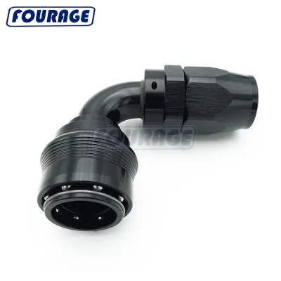 Fourage 90 Degree AN4 AN6 AN8 AN10 AN12 Swivel Quick Connect and Release Aluminum Hose Fittings