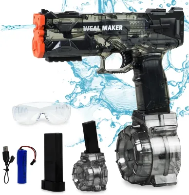 High Pressure Electric Weal Maker Water Gun Toy Outdoor Fun Game Shooting Long Range Water Battle Ice Blast Gun for Girls Boys
