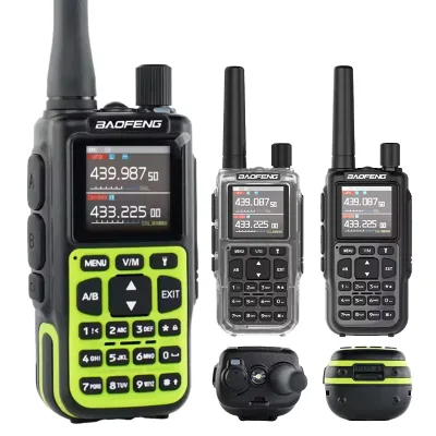 Mini 5R 5W UHF/VHF Full Band Air Band Analog Walkie Talkie with 999 Channels IPX5 Water Resistant GPS AM/FM