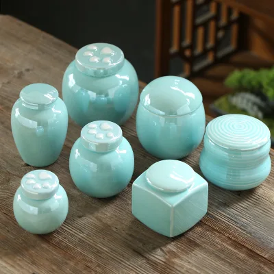 Pet Funeral Supplies Luxury Sealed Jar High-end Ceramic Ash Urn
