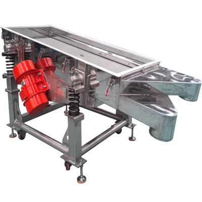 DZJX Stainless Steel Material Linear Vibrating Screen for Insects Construction Material Food Powder Vibration Sieve