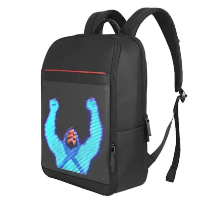 Factory Direct Shipping Women's Casual Sports Led Black Backpack Motorcycle Backpack