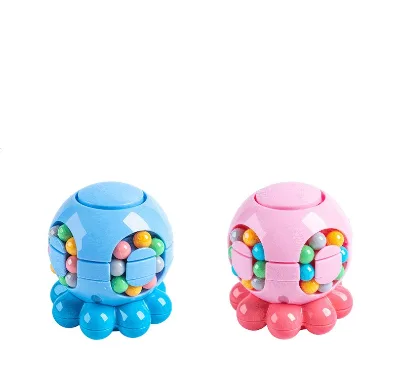 Children's Educational Ball Octopus Intellectual Toys Magic Beans Fingertip Gyro Stress Reduction Rotating Ball Toy