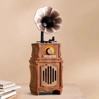 Wooden Speaker - Portable FM Radio Speaker with Wireless Audio