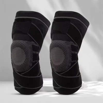 Stock Knee Protector Adult High Elastic Breathable Nylon Silicone Cushioning Flexible Fitness Running Shock Protection Meniscus