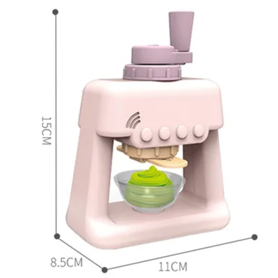 Pretend Cooking Kitchen Toys Color Clay Ice Cream Track Multifunctional Kids Pretend Play Dough Machine