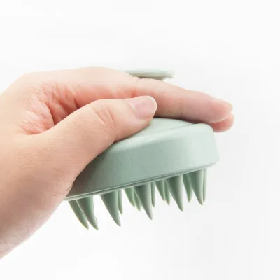 Manual Massage Shampoo Brush with Soft Silicone Head Massager Scalp Brush Silicone Hair Scalp Massager Non-static Shampoo Brush