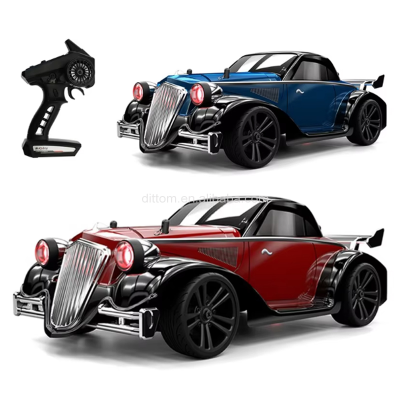 SCY 16302 RC Vintage Car 1/16 2.4G High Speed Racing Classic Car 4WD Flat Running Drifting Vehicle with Lights