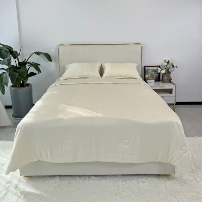 Super Cozy All Four Season Promotion 100% Bamboo Lyocell Queen Size Couette Microfiber Filling Bed Quilt Duvet Comforter