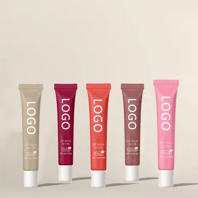 Moisturizing Makeup Private Label Lip Balm Butter Gloss Fruit Scent Make Your Own Logo Vegan Butter Lip Oil