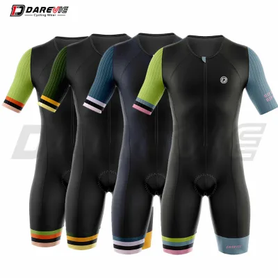 New Design Outdoor Windproof Men's Competition Bicycle Riding Skin Suit Professional Short Sleeve Bike Cycling One Piece Suit
