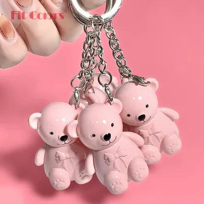 Fashion Bear Lipstick Design Cute Lip Gloss Shiny Waterproof Moisturizing Glitter Velvet Lip Gloss