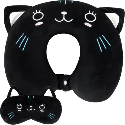 Cute Pillow Office Nap Cervical Spine U-shaped Pillow Neck Protector U Pillow Neck Cushion Cartoon Airplane Travel