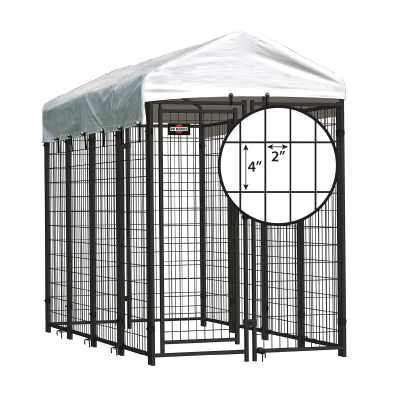 Heavy Duty Steel Wire Metal Pet Kennel Extra Large Durable Outdoor Waterproof Dog Kennel With Roof