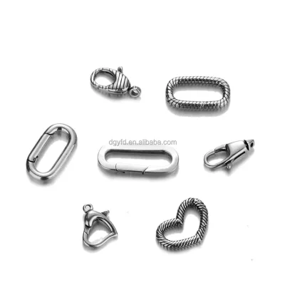 925 Sterling Silver DIY Jewelry Findings Necklace Bracelet Spring Carabiner Clasp Lobster Clasps Connector Charm Holder
