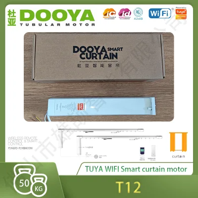 Factory Direct Supply for T12 TUYA WIFI Smart Modern Curtain Motor App Control Wedding Electric Curtain Accessories