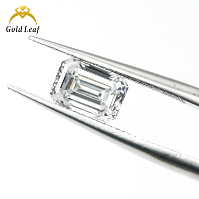 Goldleaf Certified 1CT Emerald Cut Lab-Grown Diamond DEFG Color VS2 Clarity Excellent Jewelry Making Loose Diamonds