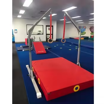 High-quality Wooden Gym Rings Carbon Steel Composite Gym Ring Kids Gymnastic Rings for Export