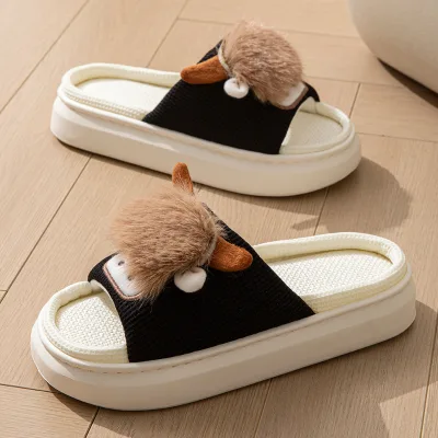 Cartoon Slipper Indoor Home Slippers Warm Shoes Breathable Fashion slippers New Design Thick Sole Slip on Shoes Soft