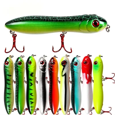 Stock Foreign Trade 10cm/16g Synthetic Materials Dog-Style Popper Lure (Artificial Hard Bait) for Sea Fishing Freshwater Angling
