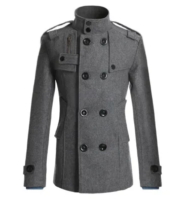 Men's Classic Double Breasted Plus Size Jackets Ideal for Winter Streets Wholesale Long Trench Jackets Coats