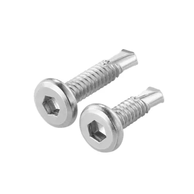 Custom Wholesale M4 M5 Carbon Steel Nickel M4 6Mm Furniture Socket Flat Head Chicago Screw