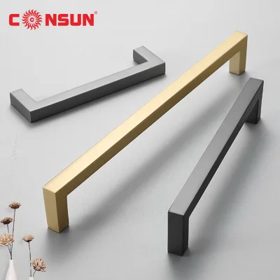 New Type Subblack 201 Stainless Steel Handle Cabinet Wardrobe Drawer