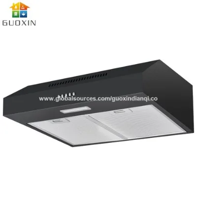 OEM Slim black range hood for kitchen