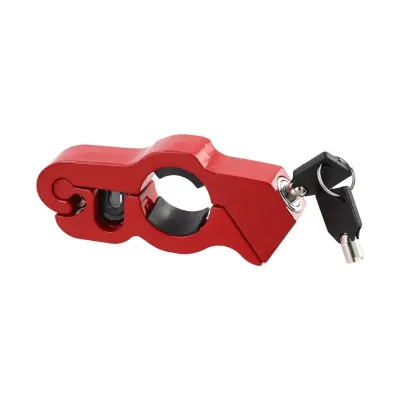 Solid Steel Lock Pull Rod Anti-Theft Motorcycle Handlebar Brake Handle for ATV Dirt Street Bikes Street Bikes Handlebar Lock