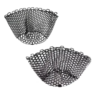New Arrival Outdoor Hiking Foldable Stretchable Replacement Rubber Head Mag  Soft Rubber Net Clear Black Fishing Net