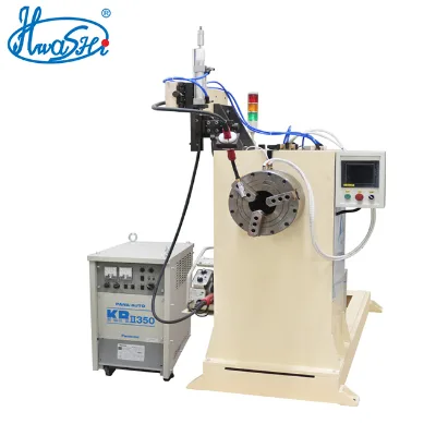 Hwashi PLC Control Circular Seam MIG / TIG Welding Machine with Automatic Rotating System