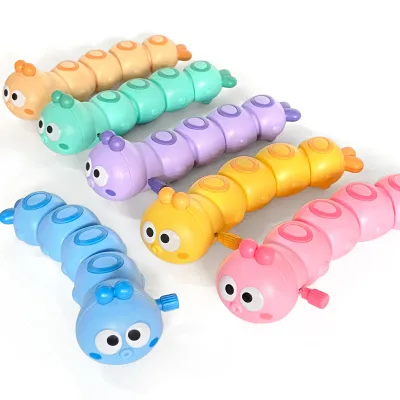 2025 Hot Selling Funny Wind up Toys Cartoon Animals Clockwork Crawling Toy Caterpillar for Baby Gifts Kawaii Kids Toys