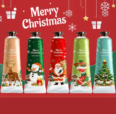 Custom Private Label Refreshing Hydrating High Quality Whitening Hand Cream Skin Care Gift Christmas Hand Cream Set