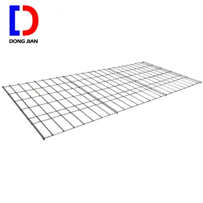 DJ Rack OEM Galvanized Flared or Step Warehouse Storage Durable Zinc Plated Steel Waterfall Wire Mesh Decking