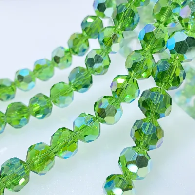 6-10mm Football Crystal Beads DIY Bracelet Necklace Jewelry Accessories Colorful Football Faceted Glass Beads for Jewelry Making