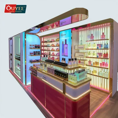 High Quality Perfume Shelf Display Fragrance Caddy Modern Mini Perfume Display Case