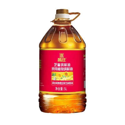 Wholesale 5L Chinese Brand Blended Oil 85% Corn Oil and 15% Sesame Oil Factory Customization Refined Processed