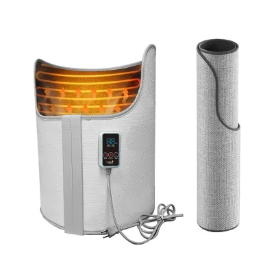 Foldable Under Desk Infrared Heater Electric Foot Warmer Mat Carbon Crystal Heating Element Touch Control Polyester Material