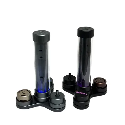 New Model Modern Aluminum Alloy Triangular Colorful Customizable Hookah Set with Detachable and Washable Lights for Gift