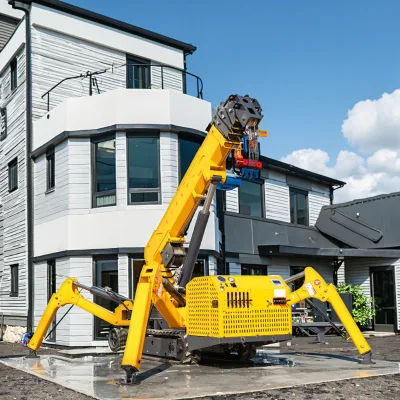 360 Degree Lifting Crane Work Platforms Boom Lift 3 Ton Spider Crane Hydraulic Motor Mini 8 Ton Spider Crane With CE