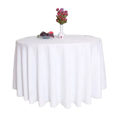 Disposable Polyester/Cotton Oilproof Waterproof Plant Pattern Table Skirt 1.5m 1.8m Square Design Weddings Parties Banquets